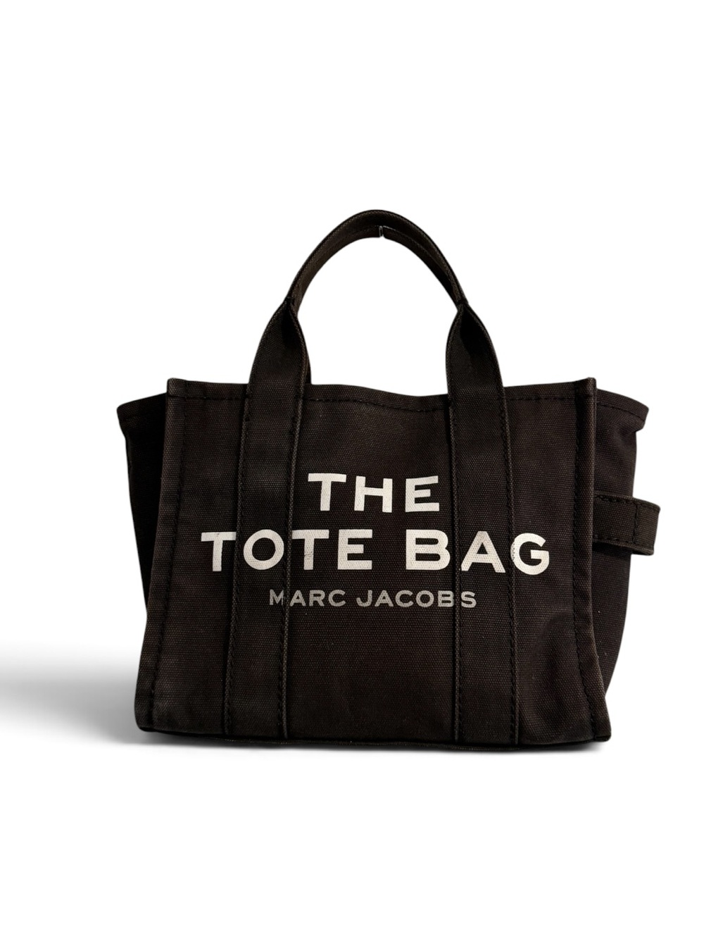 Marc Jacobs Black Canvas 'The Tote Bag' Mini Tote